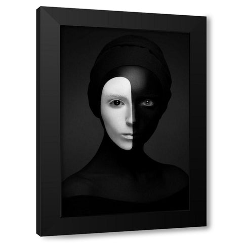 Black Renaissance Black Modern Wood Framed Art Print by Malikov, Alex
