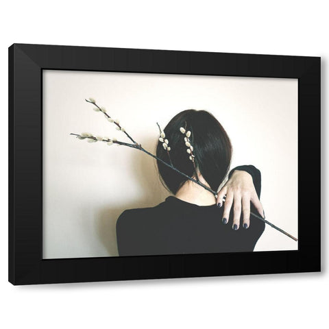 Spring Black Modern Wood Framed Art Print with Double Matting by Georgescu, Codruta
