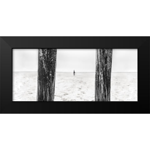 Last Resistance Black Modern Wood Framed Art Print by Claes, Gilbert