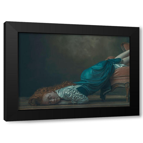 Renaissence Black Modern Wood Framed Art Print by Cwikla, Ewa