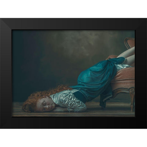 Renaissence Black Modern Wood Framed Art Print by Cwikla, Ewa