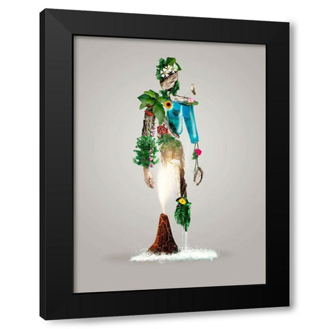 The Fantasy Nature Man Black Modern Wood Framed Art Print with Double Matting by D Onofrio, Wanda