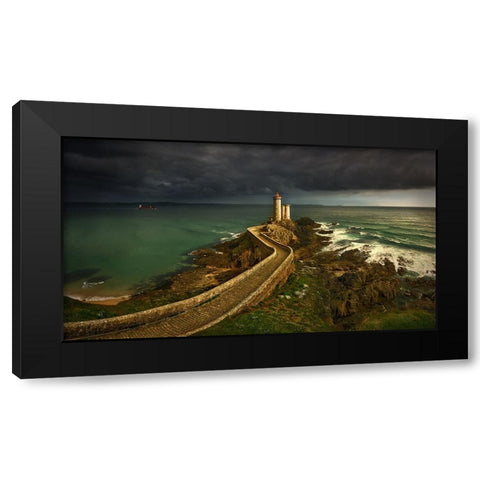 Rain Is Coming ... Black Modern Wood Framed Art Print by Browko, Krzysztof