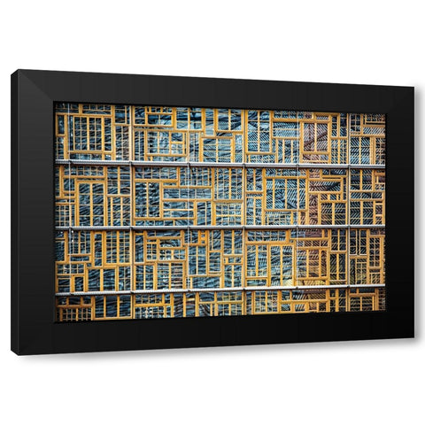 Different Points Of View Black Modern Wood Framed Art Print with Double Matting by Wride, Linda