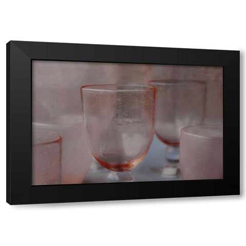 Glass Tableware Black Modern Wood Framed Art Print by Claes, Gilbert