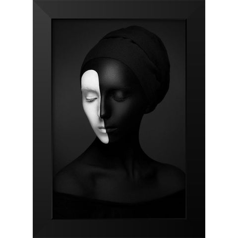 Black Renaissance Black Modern Wood Framed Art Print by Malikov, Alex