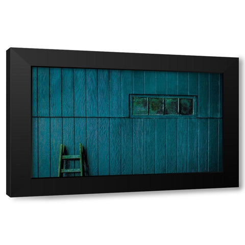 Untitled Black Modern Wood Framed Art Print with Double Matting by Schuster, Inge