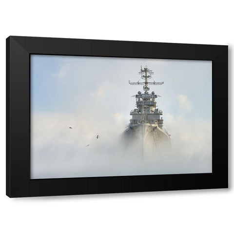 Cruiser Ghost Black Modern Wood Framed Art Print by Nesvetaylov, Dmitry