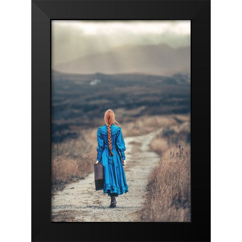 Way Home Black Modern Wood Framed Art Print by Russocka, Magdalena