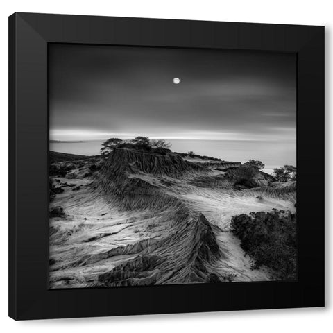 Moon Over Broken Hill Black Modern Wood Framed Art Print with Double Matting by Fan, Yi