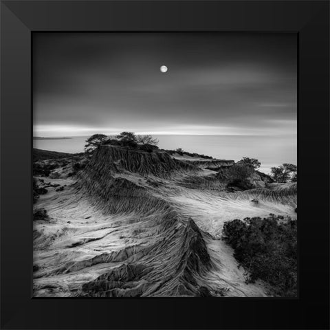 Moon Over Broken Hill Black Modern Wood Framed Art Print by Fan, Yi