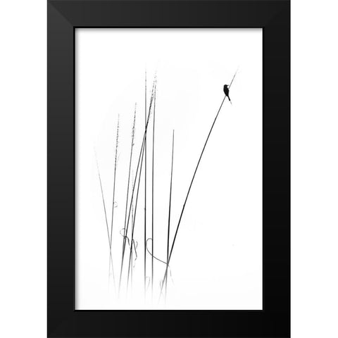 A Sabbatical Black Modern Wood Framed Art Print by Swapnil