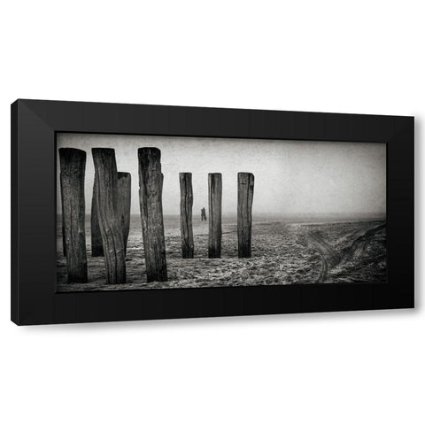 Astray Black Modern Wood Framed Art Print by Claes, Gilbert