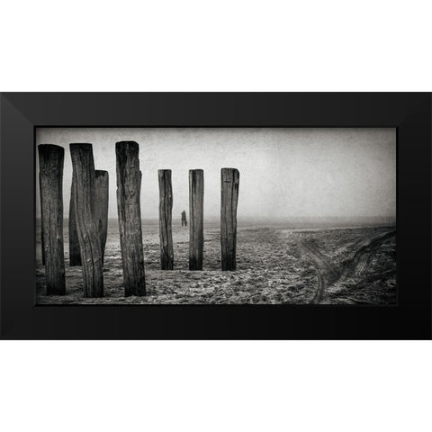Astray Black Modern Wood Framed Art Print by Claes, Gilbert