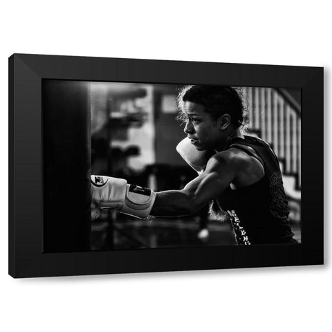 Training Black Modern Wood Framed Art Print by Zhao, Henry