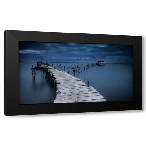 Carrasqueira Black Modern Wood Framed Art Print by Ribeiro, Rui