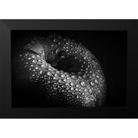 Malum Black Modern Wood Framed Art Print by Pfeiffer, Peter