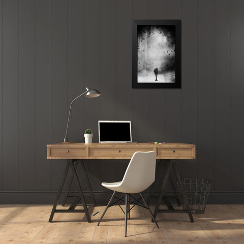 Untitled Black Modern Wood Framed Art Print by Riegler, Daniela