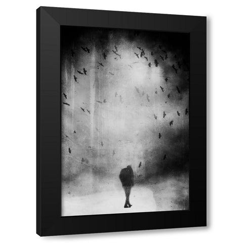 Untitled Black Modern Wood Framed Art Print by Riegler, Daniela