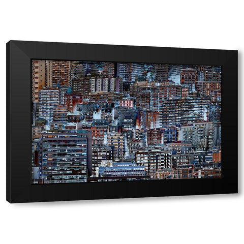 Metropolis Black Modern Wood Framed Art Print with Double Matting by Hawerkamp, Hans-Wolfgang