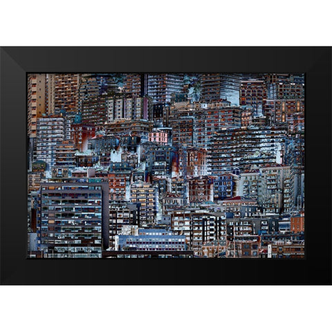 Metropolis Black Modern Wood Framed Art Print by Hawerkamp, Hans-Wolfgang