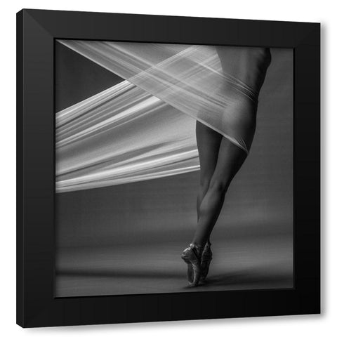 Balance Black Modern Wood Framed Art Print by Jan Dyb, Malvin
