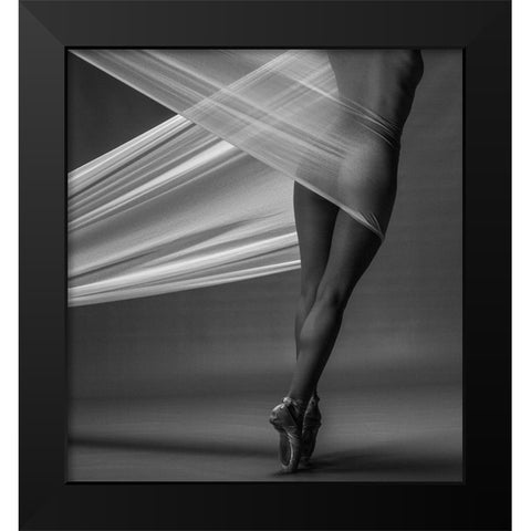 Balance Black Modern Wood Framed Art Print by Jan Dyb, Malvin