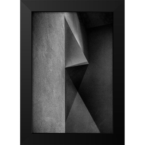 Grey Shadows Black Modern Wood Framed Art Print by Schuster, Inge