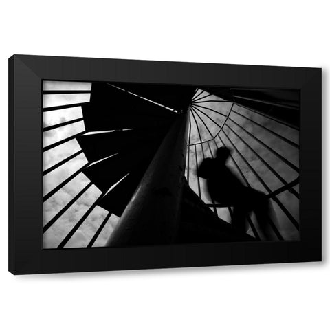 Untitled Black Modern Wood Framed Art Print with Double Matting by Ayer, Ali