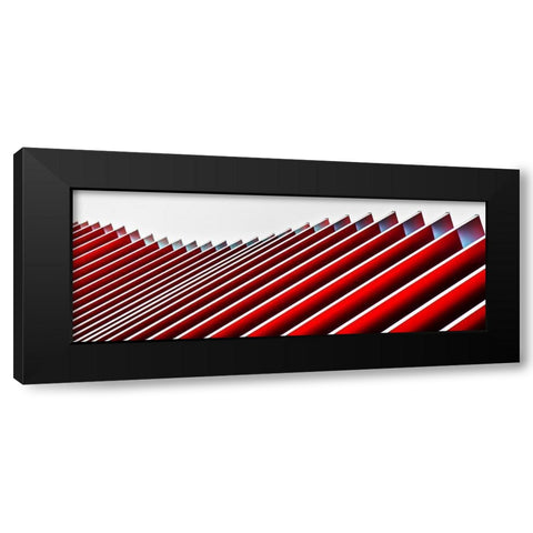 Concertina Wall Ii Black Modern Wood Framed Art Print with Double Matting by Claes, Gilbert