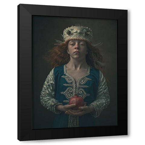 Im Black Modern Wood Framed Art Print with Double Matting by Cwikla, Ewa