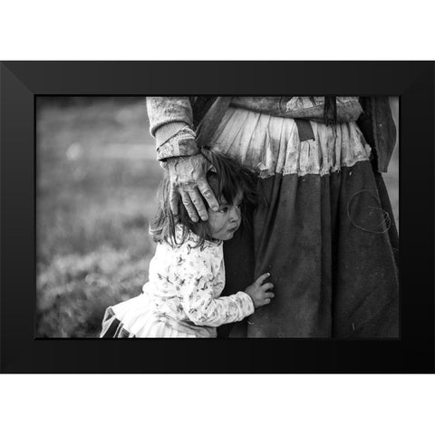 Protected By Black Modern Wood Framed Art Print by Matsui, Akira