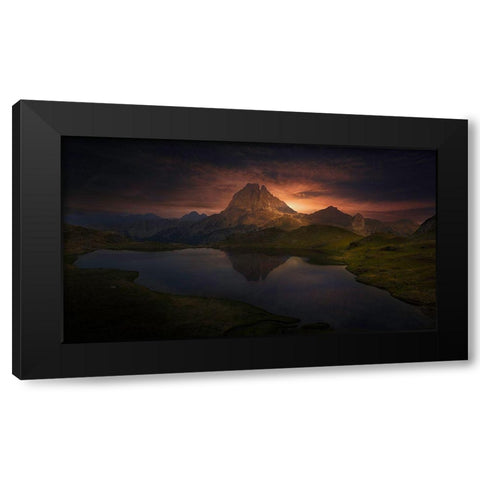 Farewell Of The Day Black Modern Wood Framed Art Print with Double Matting by Garcia, Alejandro