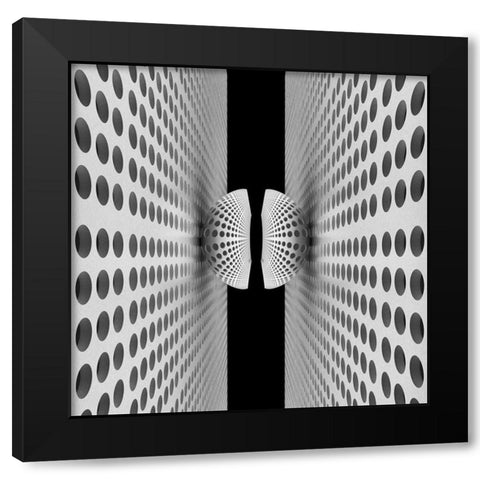 Corridor Of Ball Black Modern Wood Framed Art Print by Bunjamin, Antonyus