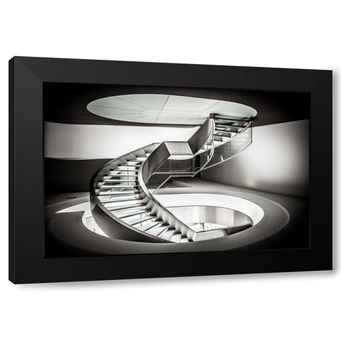 Stairway To Heaven Black Modern Wood Framed Art Print with Double Matting by Bernardino Coelho, Antonio