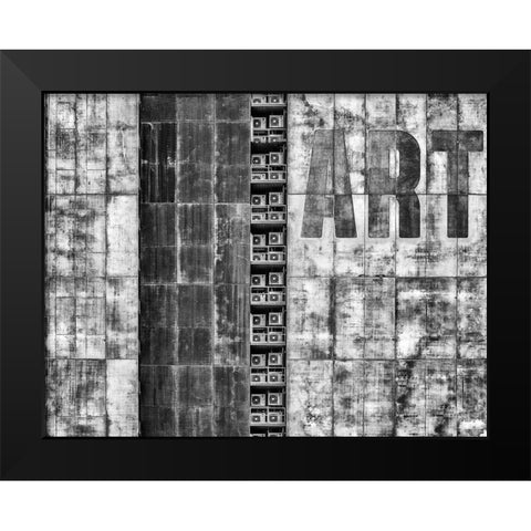 Gritty Palace Black Modern Wood Framed Art Print by Pearson, Wayne