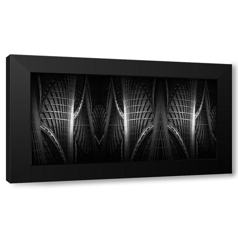 Wood Work. Black Modern Wood Framed Art Print with Double Matting by Londal, Leif