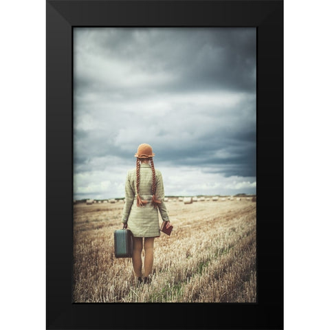 Back Home Black Modern Wood Framed Art Print by Russocka, Magdalena