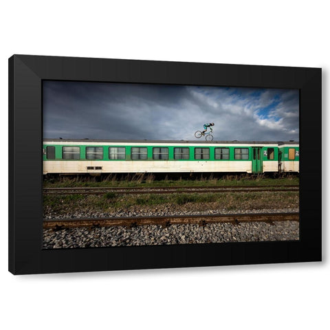 Orban-Barra Gabor Black Modern Wood Framed Art Print with Double Matting by SZABO, ATTILA