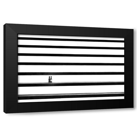 After The Game - Part 3 Black Modern Wood Framed Art Print with Double Matting by Endermann, Rolf