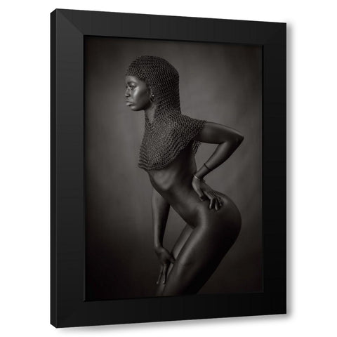Jess Black Modern Wood Framed Art Print by Catchlight Studio