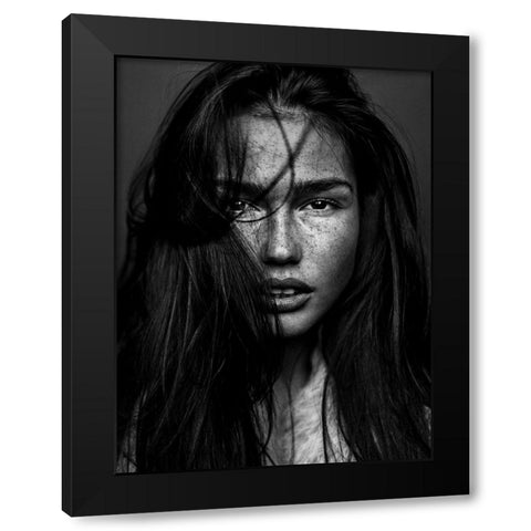 Romi Black Modern Wood Framed Art Print by Krystynek MQEP, Martin
