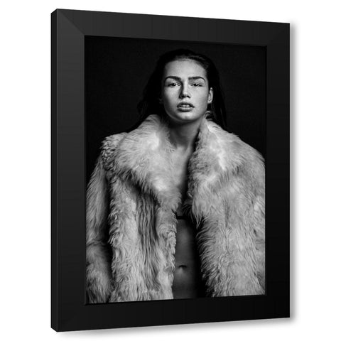 Romi Black Modern Wood Framed Art Print with Double Matting by Krystynek Mqep, Martin