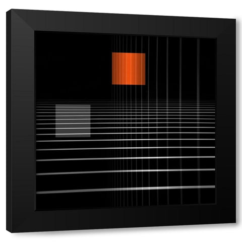 Eidem Spatio Black Modern Wood Framed Art Print with Double Matting by Claes, Gilbert