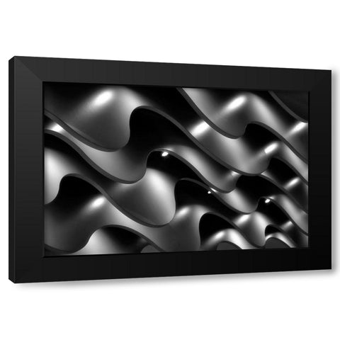 Ceiling Lights Black Modern Wood Framed Art Print by Hawerkamp, Hans-Wolfgang
