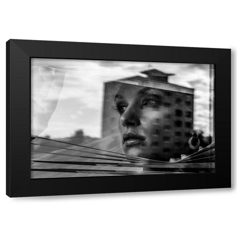 Window Black Modern Wood Framed Art Print by Krystynek MQEP, Martin