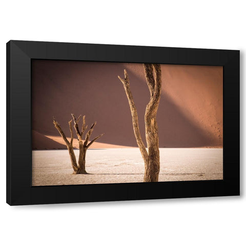 Time Textures Black Modern Wood Framed Art Print with Double Matting by Wride, Linda