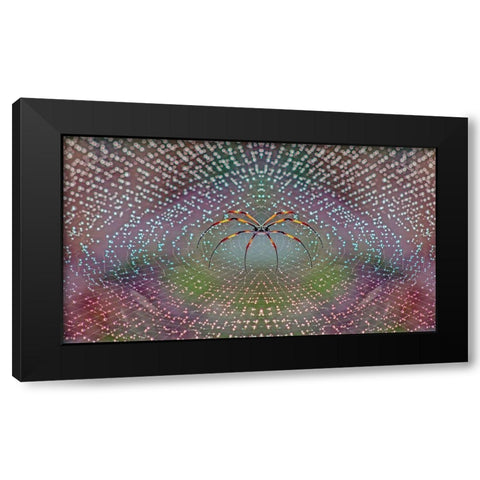 Spider Black Modern Wood Framed Art Print by Thomopoulos, Thomas