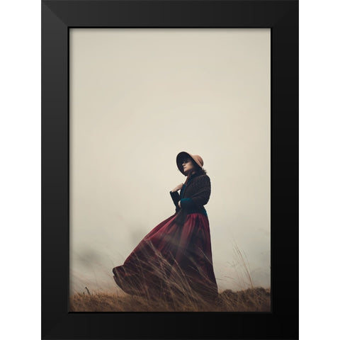Windy Hill... Black Modern Wood Framed Art Print by Russocka, Magdalena