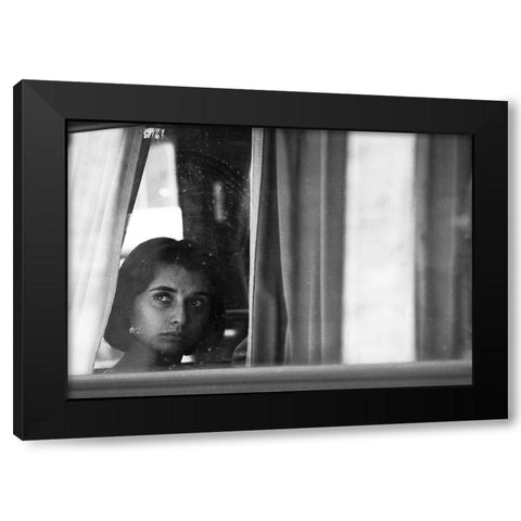 Your Eyes-From The Series Qaloneq And Qmontevideoq Black Modern Wood Framed Art Print with Double Matting by Matthes, Dieter